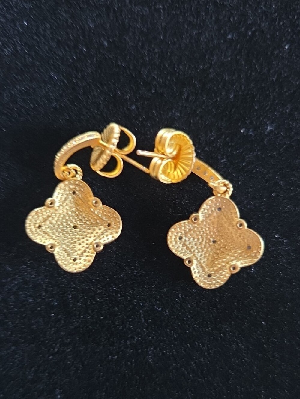 Freida Rothman Clover Drop Earrings - Picture 7 of 10